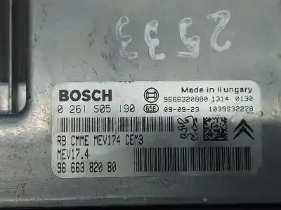 Peça sobressalente para automóvel em segunda mão  por PEUGEOT 207  Referências OEM IAM 9666382080  