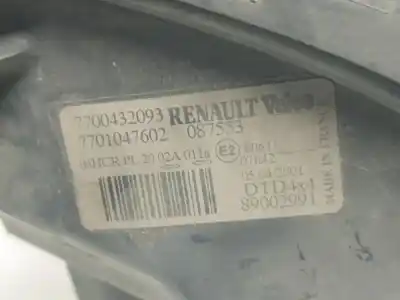Pezzo di ricambio per auto di seconda mano faro anteriore destro per renault scenic rx4 (ja0) 1.9 dci salomon riferimenti oem iam 7700432093  7701047602