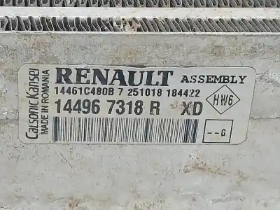 Second-hand car spare part intercooler for renault clio iv renault sport trophy oem iam references 144967318r  