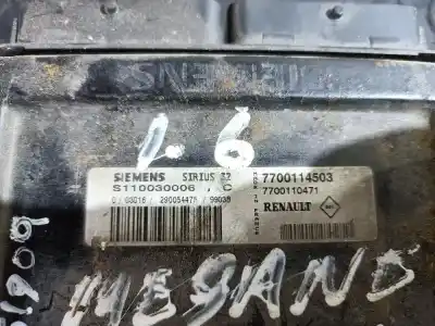 Pièce détachée automobile d'occasion CALCULATEUR MOTEUR ECU pour RENAULT MEGANE I CABRIOLET (EA0)  Références OEM IAM 7700114503  