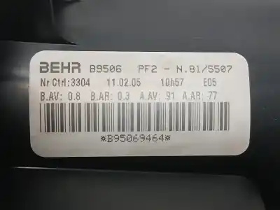 Peça sobressalente para automóvel em segunda mão ventilador de aquecimento por citroen c4 coupe collection referências oem iam b9506pf2  