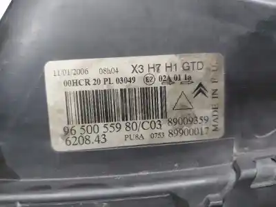 Peça sobressalente para automóvel em segunda mão farol / farolim esquerdo por citroen c5 berlina premier (e) referências oem iam 89009359  89900017