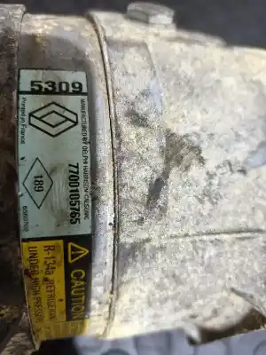Pezzo di ricambio per auto di seconda mano compressore aria condizionata per renault scenic (ja..) 1.9 dci authentique riferimenti oem iam 7700105765  