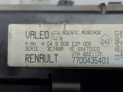 Pezzo di ricambio per auto di seconda mano controllo climatico per renault scenic (ja..) 1.9 dci authentique riferimenti oem iam 7700435401  