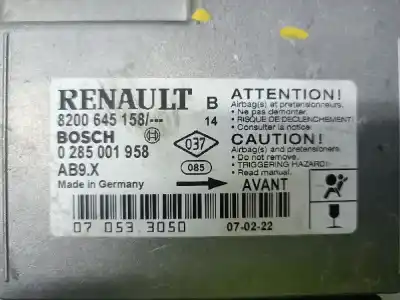 Pièce détachée automobile d'occasion Boitier De Commande D'airbag pour RENAULT CLIO III CLIO III Références OEM IAM 8200645158  0285001958