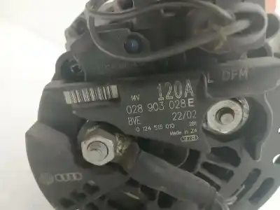 Pezzo di ricambio per auto di seconda mano alternatore per audi a3 (8p) 1.6 102 cv / 75 kw riferimenti oem iam 028903028e  0124515010