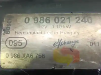 Автозапчастина б/у двигун запускається для opel corsa c corsa c посилання на oem iam 0986021240  