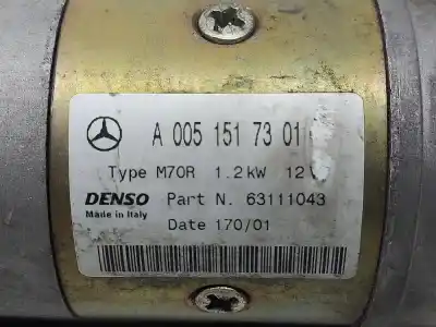 Автозапчасти б/у двигатель запускается за MERCEDES-BENZ CLASE CLK W208 CABRIO 230 Compressor EVO 208.448 ссылки OEM IAM A0051517301  
