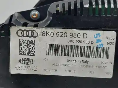 Second-hand car spare part dashboard for audi a4 ber. (b8) basico oem iam references 8k0920930d  
