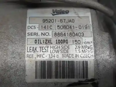 Recambio de automóvil de segunda mano de COMPRESOR AIRE ACONDICIONADO para SUZUKI GRAND VITARA JB (JT) 1.9 DDiS Turbodiesel referencias OEM IAM 9520167JA0  