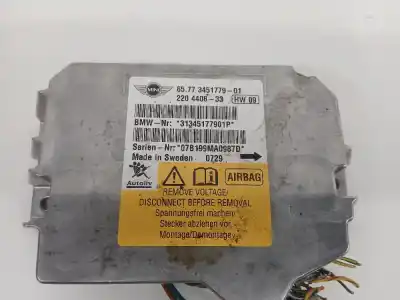 Peça sobressalente para automóvel em segunda mão centralina de airbag por bmw mini (r56) one d referências oem iam 6577345177901  220440833