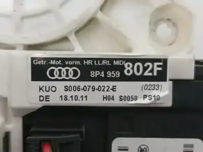 Second-hand car spare part rear right window motor for audi a3 (8p) sportback 77 kw. 105 cv oem iam references 8p4959802f  