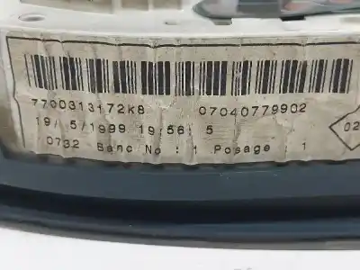 Peça sobressalente para automóvel em segunda mão quadrante por renault kangoo (f/kc0) authentique referências oem iam 7700313172k8  07040779902
