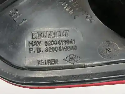 Second-hand car spare part left tailgate light for renault kangoo furgón maxi 5p profesional oem iam references 8200419941  