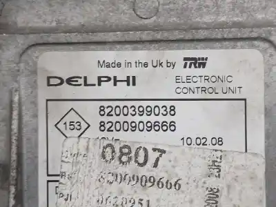 Second-hand car spare part ecu engine control for renault kangoo furgón maxi 5p profesional oem iam references 8200399038  8200909666