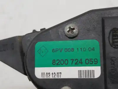 Second-hand car spare part ACCELERATOR PEDAL for RENAULT MASTER II PHASE 2 COMBI Combi 2t8 L2 9Pl Caja cerrada Techo elev. OEM IAM references 8200724059  