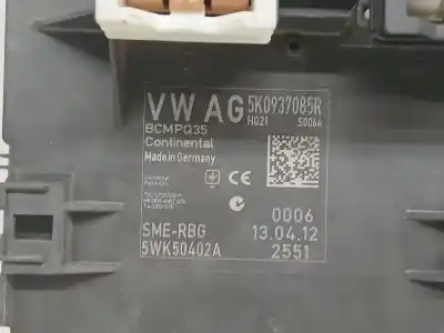 Peça sobressalente para automóvel em segunda mão caixa de fusíveis e relés por volkswagen caddy ka/kb (2k) kombi referências oem iam 5k0937085r