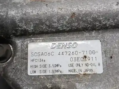 Second-hand car spare part air conditioning compressor for toyota corolla (e12) 2.0 d-4d linea luna berlina oem iam references 4472607100  