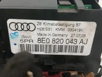 Second-hand car spare part climate control for audi a4 avant (8k5) 2.0 básico [2.0 ltr. - 110 kw 16v tdi] oem iam references 8e0820043aj  