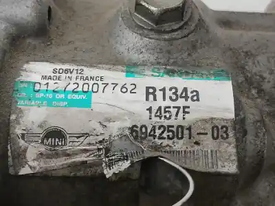 Second-hand car spare part air conditioning compressor for bmw mini (r56) one d oem iam references r134a1457f  