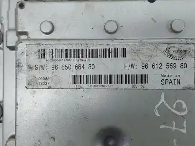 Автозапчастина б/у ЕБУ КОНТРОЛЕР ДВИГУНА для PEUGEOT BOXER CAJA CERRADA. ACRISTALADO BAT 3450 333 HDi 333 Посилання на OEM IAM 9661256980  