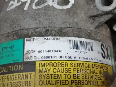 Peça sobressalente para automóvel em segunda mão compressor de ar condicionado a/a a/c por opel zafira a zafira a referências oem iam 24464152  