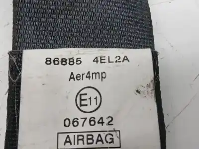 Peça sobressalente para automóvel em segunda mão CINTO DE SEGURANÇA DIANTEIRO ESQUERDO por NISSAN QASHQAI (J11) J11 1.5 DCI Referências OEM IAM 868854EL2A  