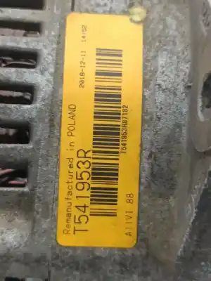 Pezzo di ricambio per auto di seconda mano alternatore per renault kangoo (f/kc0) authentique riferimenti oem iam 746826  