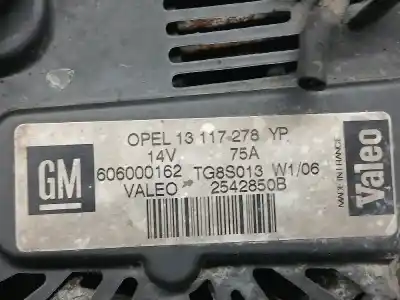 Pezzo di ricambio per auto di seconda mano alternatore per opel combo corsa c riferimenti oem iam 2542850b  