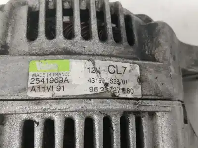Pezzo di ricambio per auto di seconda mano ALTERNATORE per PEUGEOT 206 BERLINA XR Riferimenti OEM IAM 9623727180  