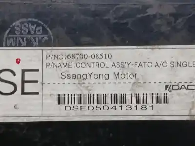 Автозапчастина б/у клімат-контроль для ssangyong rexton 270 xdi limited посилання на oem iam 6870008510  