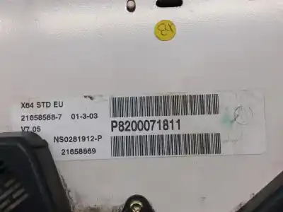 İkinci el araba yedek parçası Enstrüman Paneli için RENAULT MEGANE I SCENIC (JA0) F9Q744 OEM IAM referansları P8200071811  