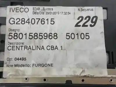 Автозапчастина б/у РЕЛЕ/ЗАПОПЕРІВНИК для IVECO DAILY FURGÓN DAILY FURGON Посилання на OEM IAM 5801585968  