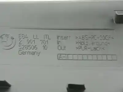 Peça sobressalente para automóvel em segunda mão grelha / difusor de ar por bmw x1 (e84) sdrive 18d referências oem iam 2991701  64222991235