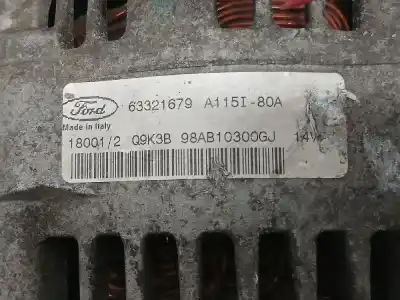 Second-hand car spare part alternator for ford focus berlina (cak) ambiente oem iam references 63321679  
