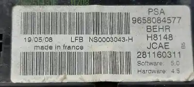 Second-hand car spare part climate control for citroen c4 berlina collection oem iam references 9658084577