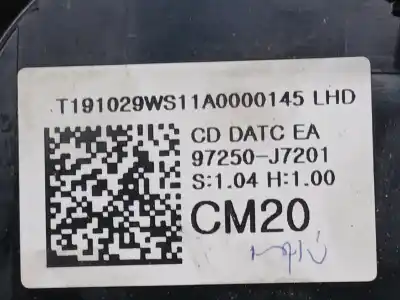 Peça sobressalente para automóvel em segunda mão comando de sofagem (chauffage / ar condicionado) por kia ceed tech 140 cv / 103 kw referências oem iam 97250j7201  