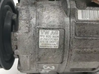 Peça sobressalente para automóvel em segunda mão COMPRESSOR DE AR CONDICIONADO A/A A/C por PORSCHE CAYENNE (TYP 92AA) S Diesel Referências OEM IAM 7P0820803N  