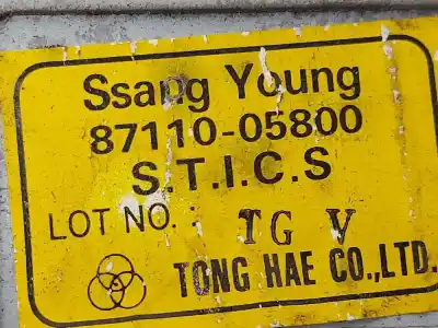 Автозапчасти б/у закрытый распределительный щит за ssangyong musso 2.3 diesel cat 76 cv / 56 kw ссылки oem iam 8711005800  