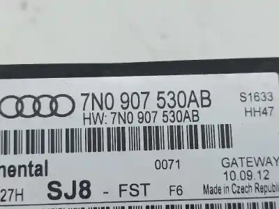 Second-hand car spare part electronic module for seat leon (1p1) leon 1p1 oem iam references 7n0907530an  