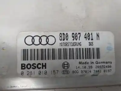 Peça sobressalente para automóvel em segunda mão centralina de motor uce por audi a4 01 2.5 tdi - nº5559-059906461d referências oem iam 8d0907401n  0281010157