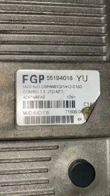 Second-hand car spare part ecu engine control for opel combo life e opel combo oem iam references 55194018  