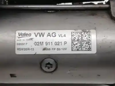 Peça sobressalente para automóvel em segunda mão motor de arranque por seat leon (5f1) 1.6 tdi referências oem iam 02m911021p  