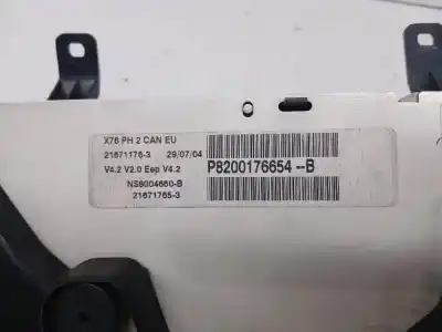 Second-hand car spare part dashboard for renault kangoo (f/kc0) authentique oem iam references 8200176654b  