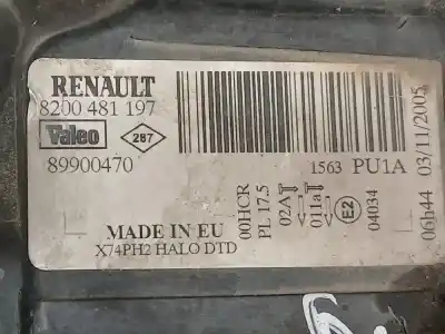 Автозапчастина б/у права фа для renault laguna ii bg0 authentique посилання на oem iam 8200481197  