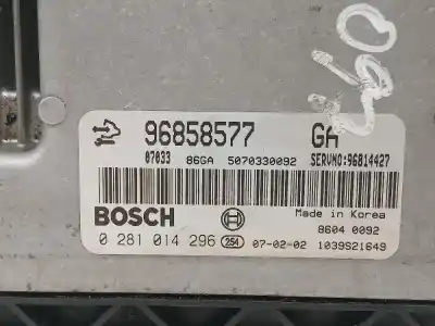 Second-hand car spare part ecu engine control for chevrolet captiva 2.0 vcdi lt oem iam references 96858577  0281014296