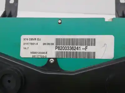 Peça sobressalente para automóvel em segunda mão quadrante por renault kangoo (f/kc0) authentique referências oem iam 216709164  