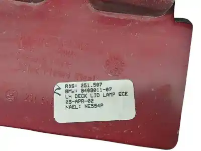 Pezzo di ricambio per auto di seconda mano luce di coda interna sinistra per bmw x5 (e53) 3.0d riferimenti oem iam 840901107  