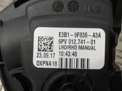 Second-hand car spare part accelerator pedal for ford ka+ essential oem iam references e3b1-9f836-a3a  