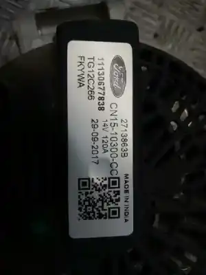 Second-hand car spare part alternator for ford ka+ essential oem iam references 2713863b tg12c266 1130677838